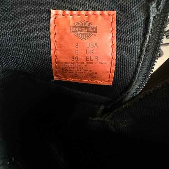 Harley-Davidson Black Leather Motorcycle Boots - Picture 7 of 7